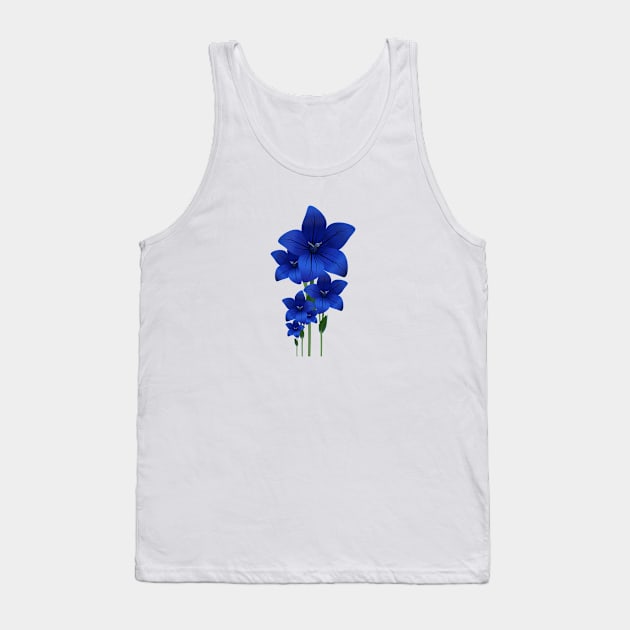 Blue Flower Tank Top by AKAL